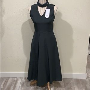 Dark green sleeveless dress